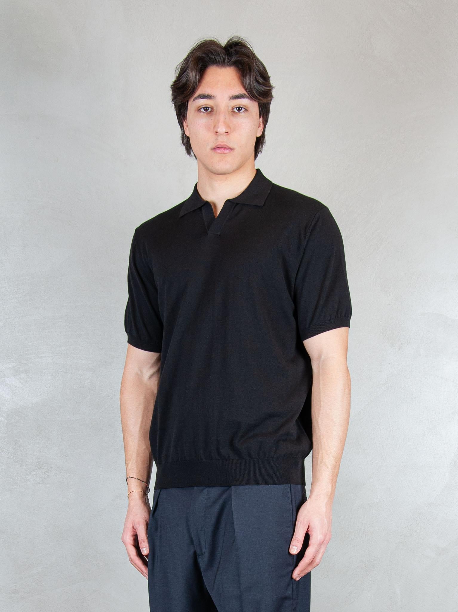 Raphael1966 Maglia Polo Capri Cotone Crepe DK17008 NERO Raphael - Dkt 